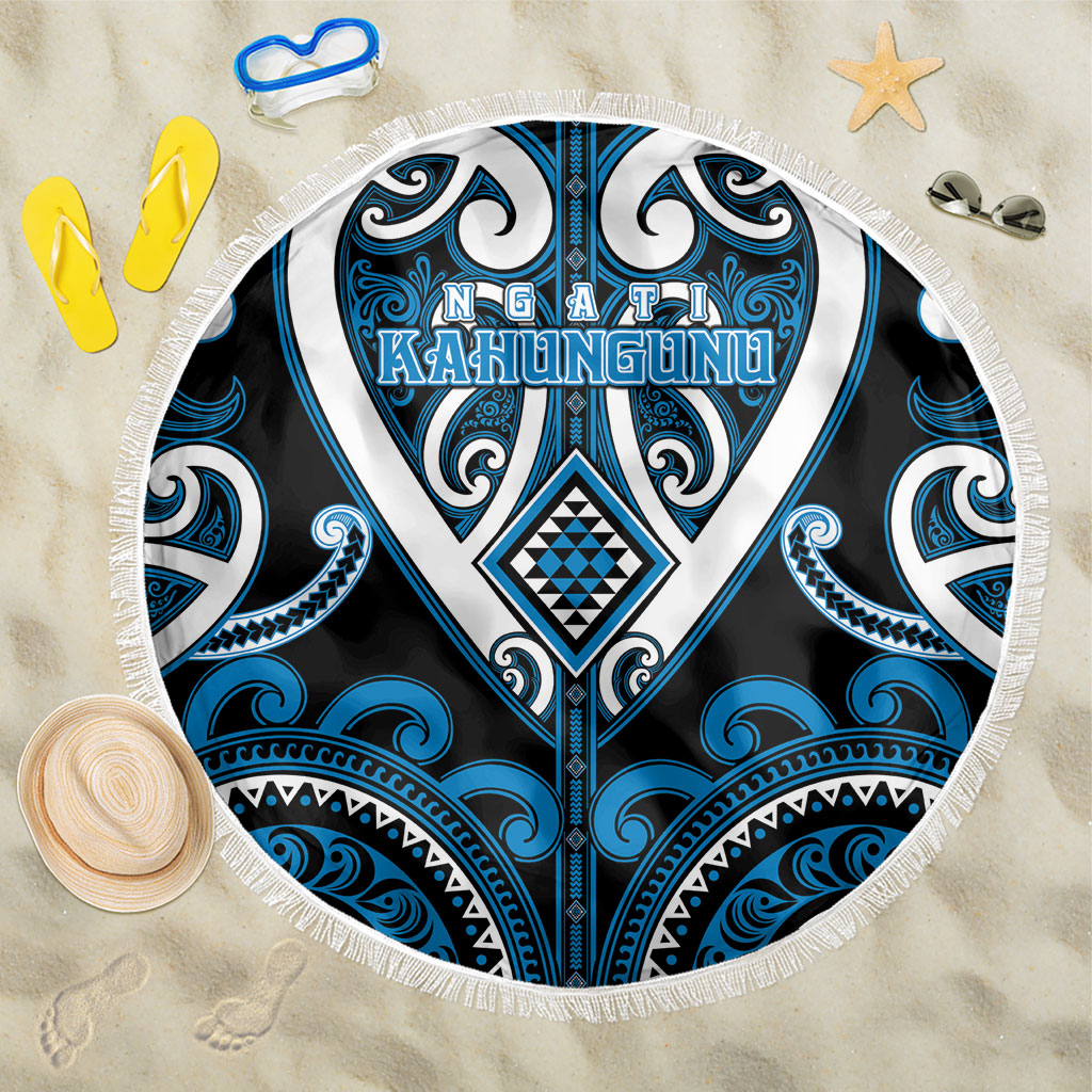 Aotearoa Ngati Kahungunu Beach Blanket Maori Tribal Pattern
