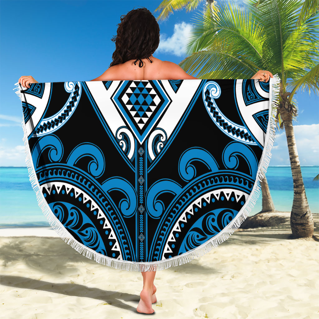 Aotearoa Ngati Kahungunu Beach Blanket Maori Tribal Pattern