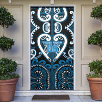 Custom Aotearoa Ngati Kahungunu Door Cover Maori Tribal Pattern