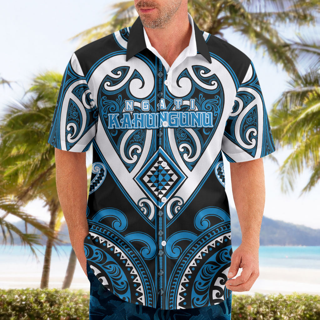 Custom Aotearoa Ngati Kahungunu Hawaiian Shirt Maori Tribal Pattern