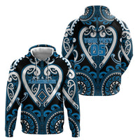 Custom Aotearoa Ngati Kahungunu Hoodie Maori Tribal Pattern