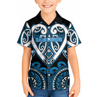 Custom Aotearoa Ngati Kahungunu Kid Hawaiian Shirt Maori Tribal Pattern