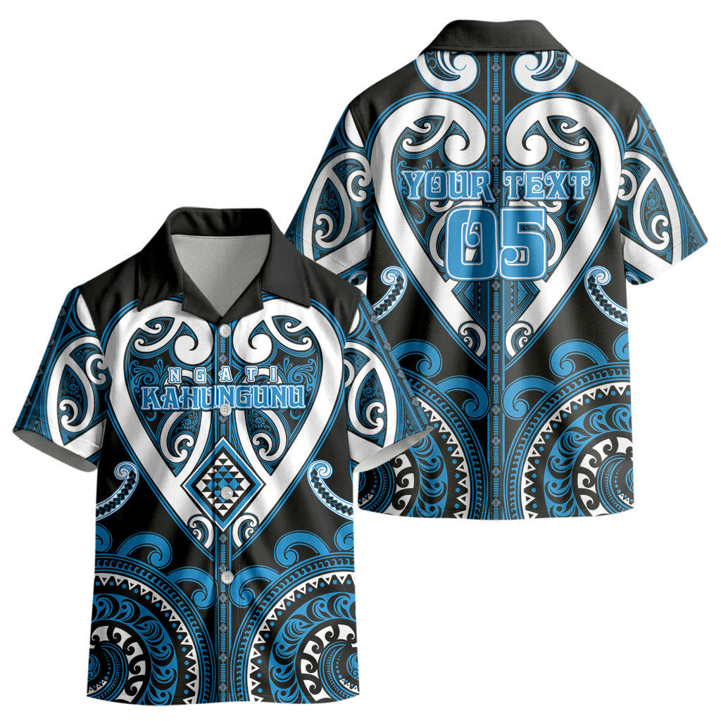 Custom Aotearoa Ngati Kahungunu Kid Hawaiian Shirt Maori Tribal Pattern