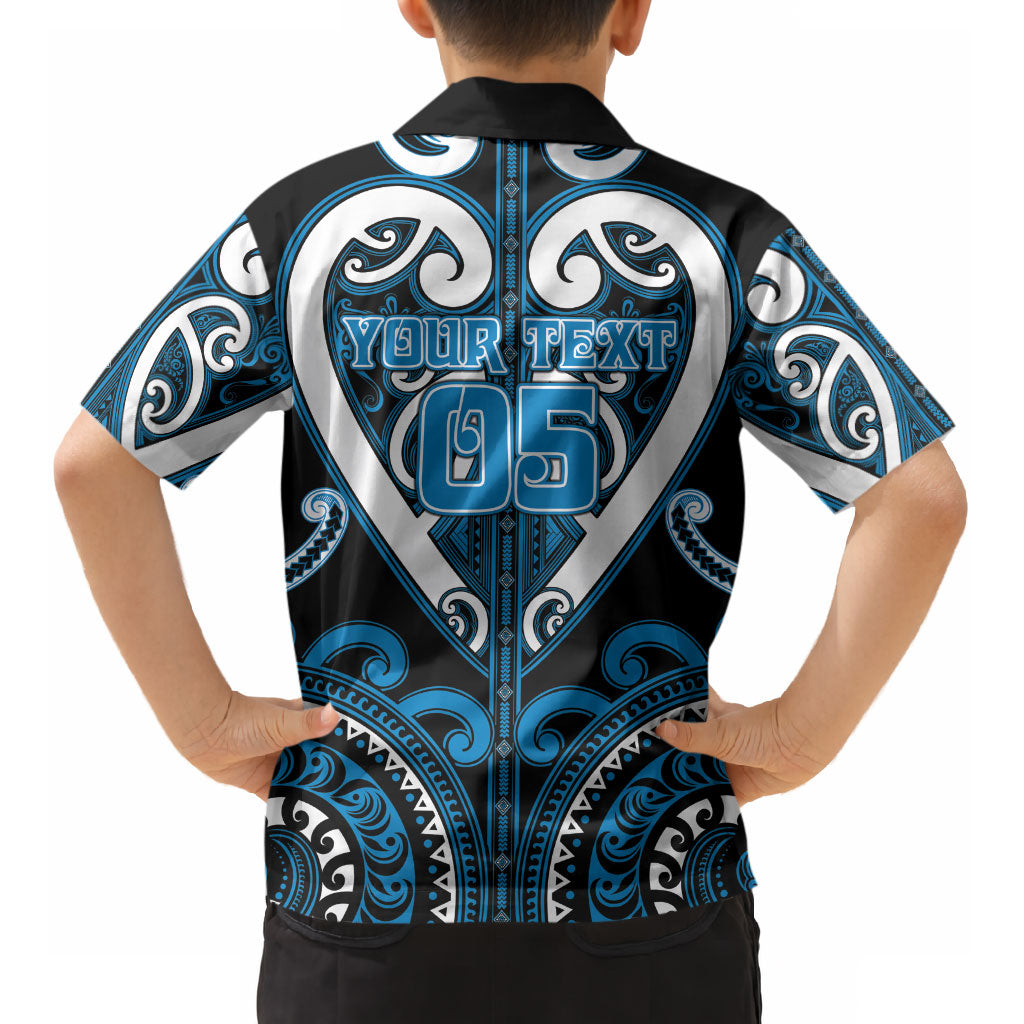 Custom Aotearoa Ngati Kahungunu Kid Hawaiian Shirt Maori Tribal Pattern