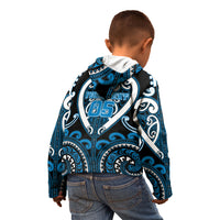 Custom Aotearoa Ngati Kahungunu Kid Hoodie Maori Tribal Pattern
