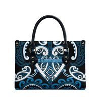 Aotearoa Ngati Kahungunu Leather Bag Maori Tribal Pattern
