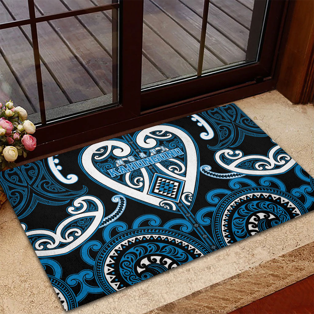 Aotearoa Ngati Kahungunu Rubber Doormat Maori Tribal Pattern