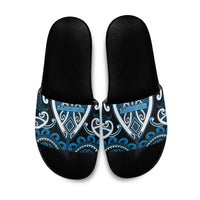 Aotearoa Ngati Kahungunu Slide Sandals Maori Tribal Pattern