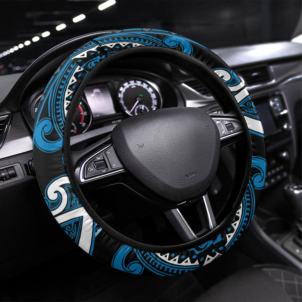 Aotearoa Ngati Kahungunu Steering Wheel Cover Maori Tribal Pattern