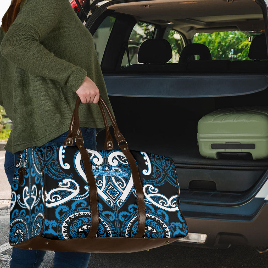 Aotearoa Ngati Kahungunu Travel Bag Maori Tribal Pattern