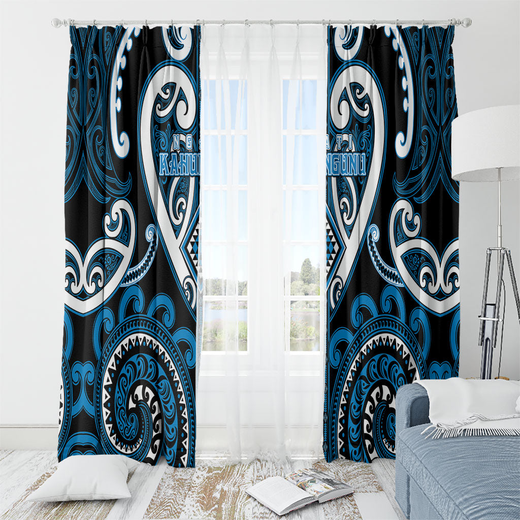Aotearoa Ngati Kahungunu Window Curtain Maori Tribal Pattern