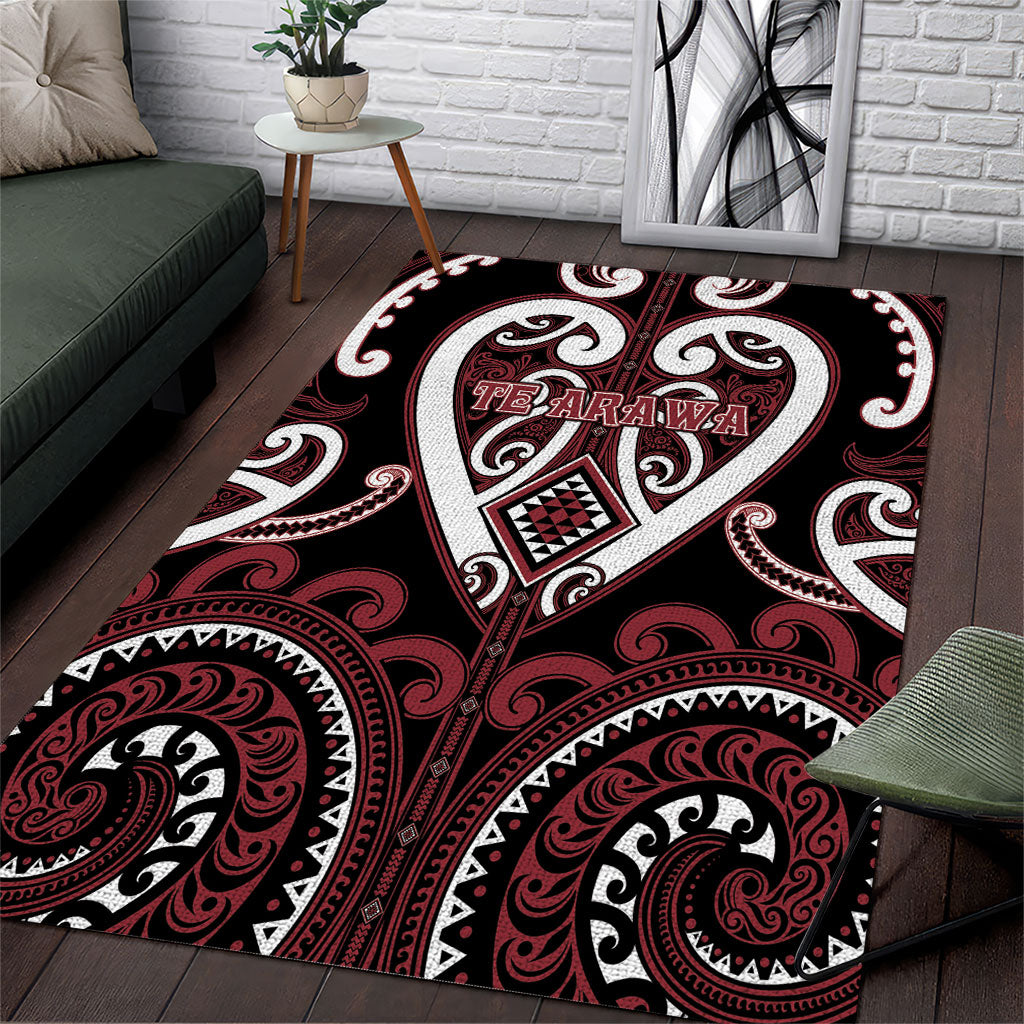 Aotearoa Te Arawa Area Rug Maori Tribal Pattern