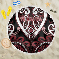 Aotearoa Te Arawa Beach Blanket Maori Tribal Pattern