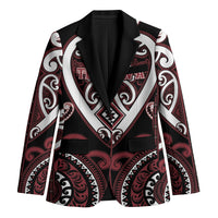 Custom Aotearoa Te Arawa Blazer Maori Tribal Pattern