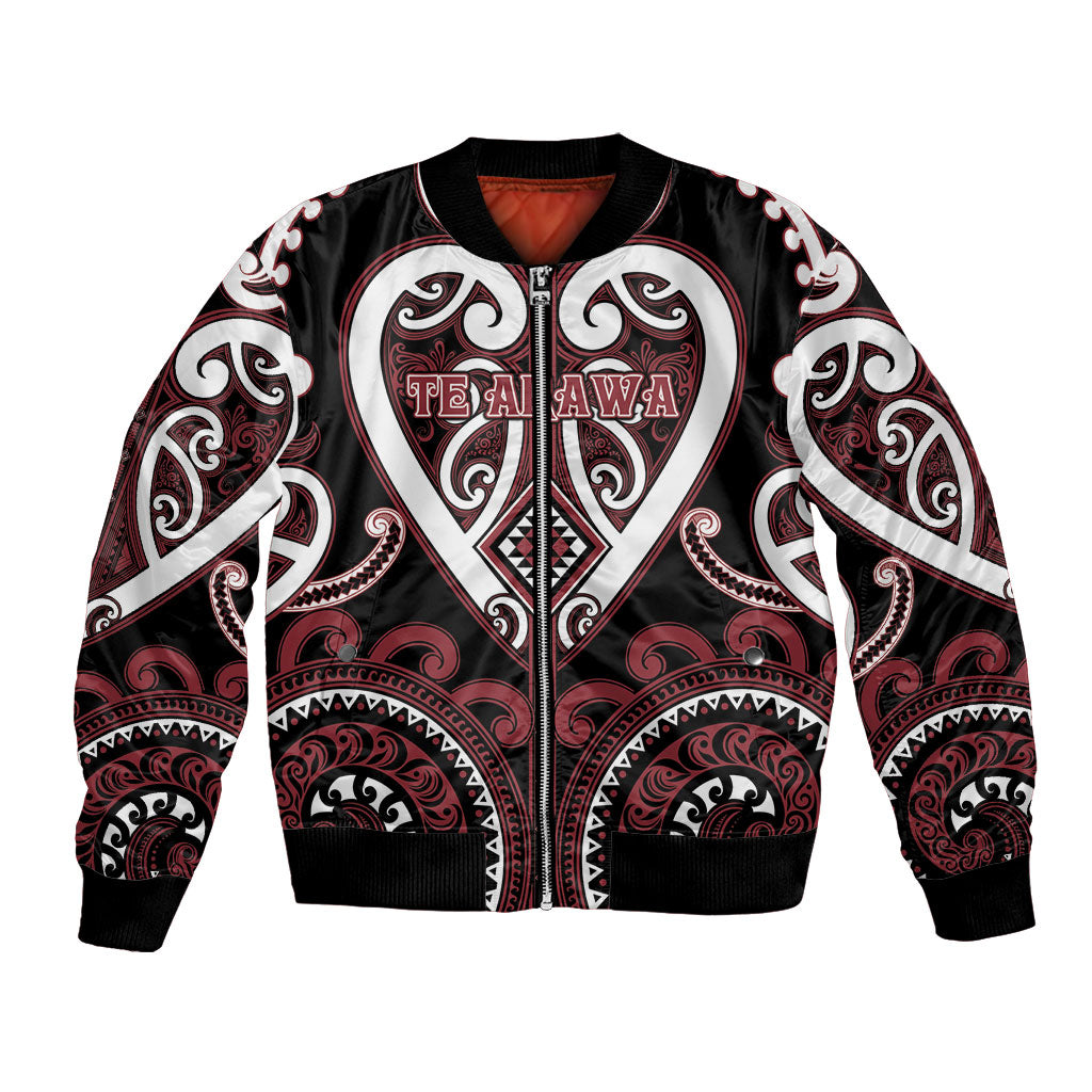 Custom Aotearoa Te Arawa Bomber Jacket Maori Tribal Pattern