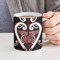 Custom Aotearoa Te Arawa Ceramic Mug Maori Tribal Pattern