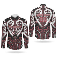 Custom Aotearoa Te Arawa Couples Matching Mermaid Dress and Long Sleeve Button Shirt Maori Tribal Pattern