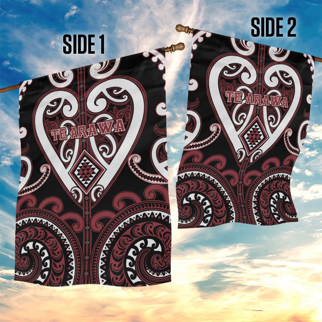 Aotearoa Te Arawa Garden Flag Maori Tribal Pattern