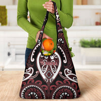 Aotearoa Te Arawa Grocery Bag Maori Tribal Pattern
