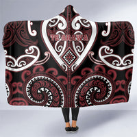Aotearoa Te Arawa Hooded Blanket Maori Tribal Pattern