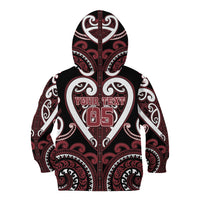 Custom Aotearoa Te Arawa Kid Hoodie Maori Tribal Pattern