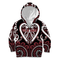 Custom Aotearoa Te Arawa Kid Hoodie Maori Tribal Pattern