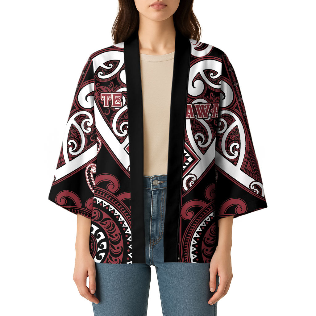 Custom Aotearoa Te Arawa Kimono Maori Tribal Pattern