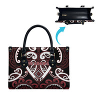 Aotearoa Te Arawa Leather Bag Maori Tribal Pattern