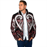 Custom Aotearoa Te Arawa Padded Jacket Maori Tribal Pattern