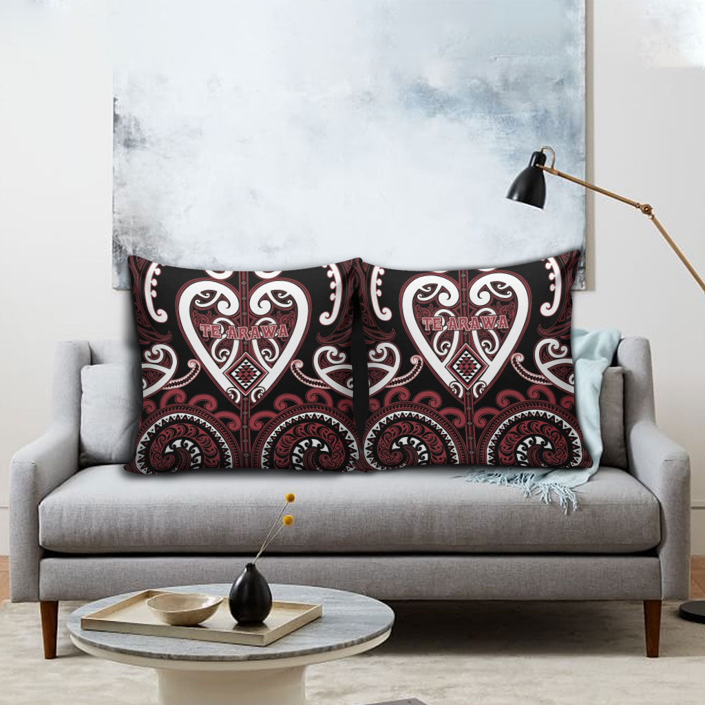 Aotearoa Te Arawa Pillow Cover Maori Tribal Pattern