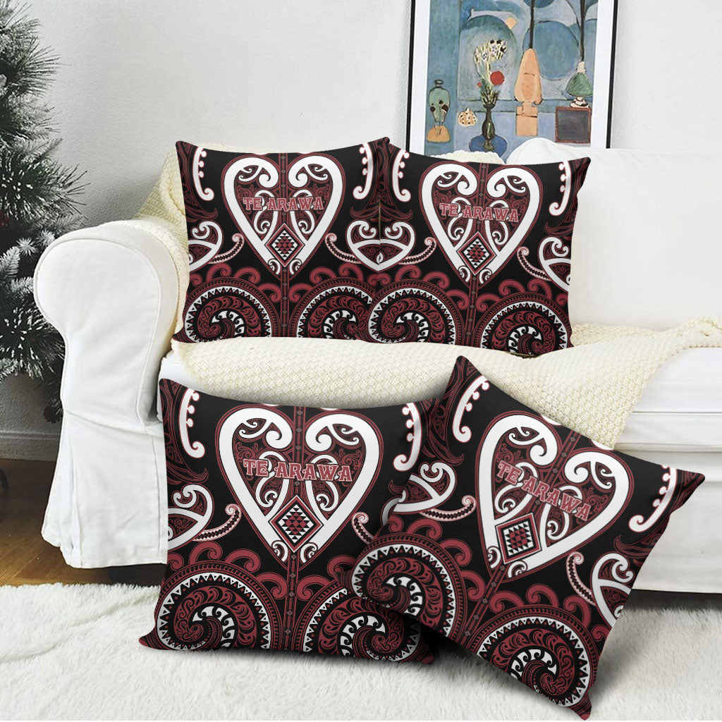 Aotearoa Te Arawa Pillow Cover Maori Tribal Pattern