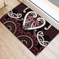 Aotearoa Te Arawa Rubber Doormat Maori Tribal Pattern