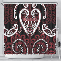 Aotearoa Te Arawa Shower Curtain Maori Tribal Pattern