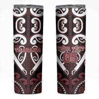 Custom Aotearoa Te Arawa Skinny Tumbler Maori Tribal Pattern