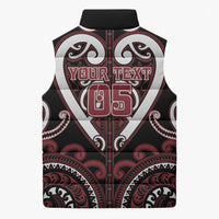 Custom Aotearoa Te Arawa Sleeveless Puffer Jacket Maori Tribal Pattern