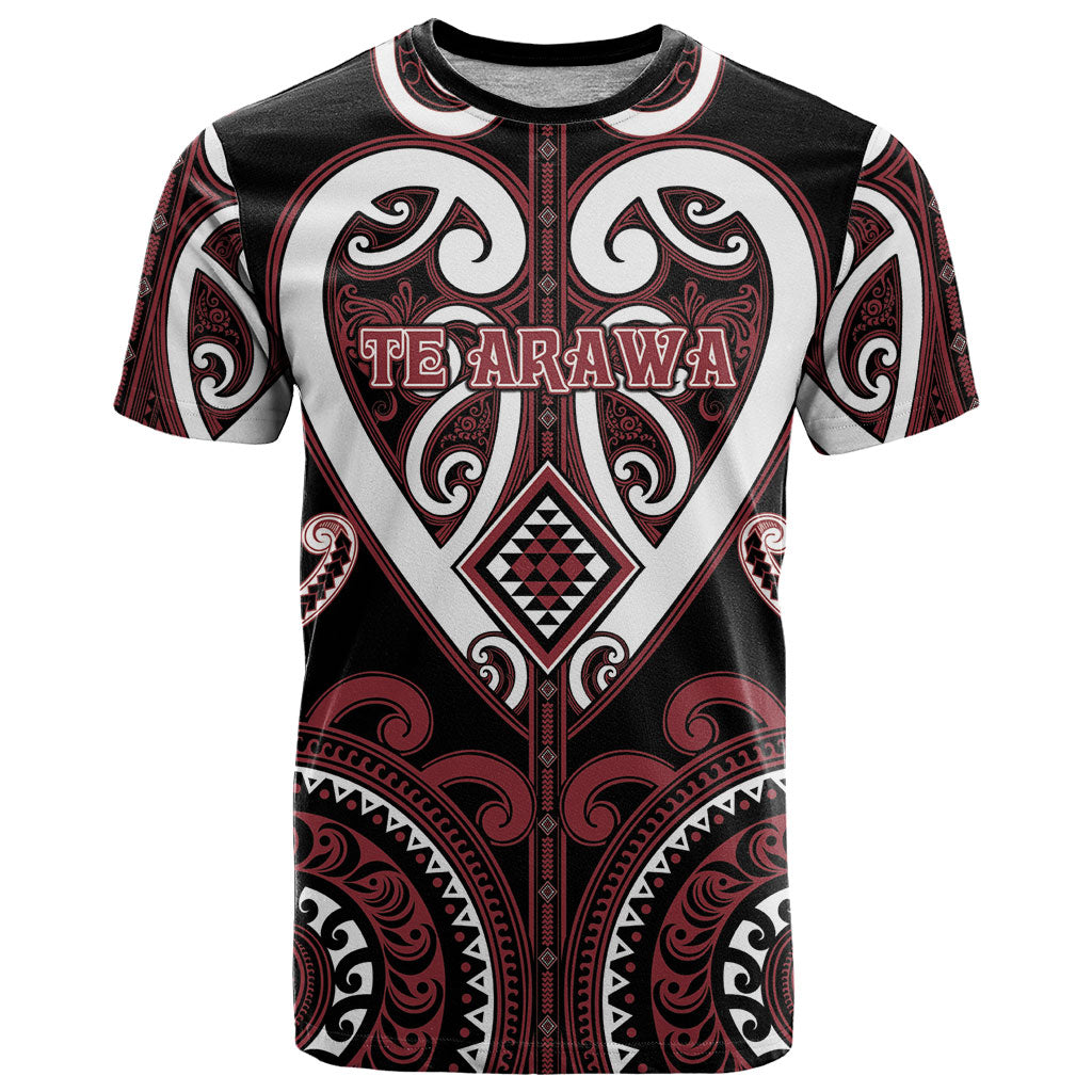 Custom Aotearoa Te Arawa T Shirt Maori Tribal Pattern