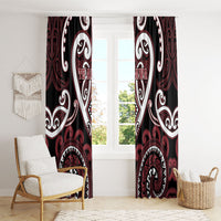 Aotearoa Te Arawa Window Curtain Maori Tribal Pattern