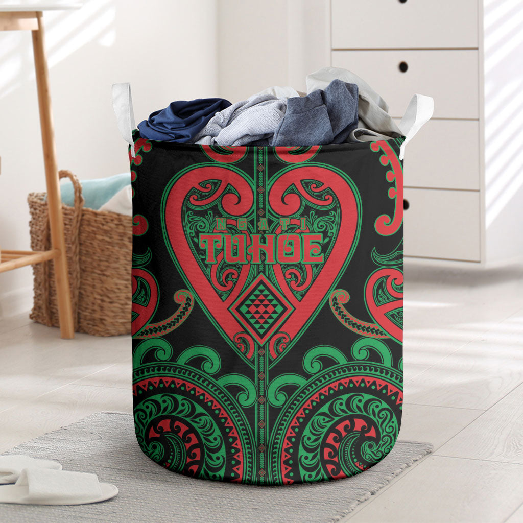 Aotearoa Ngai Tuhoe Laundry Basket Maori Tribal Pattern