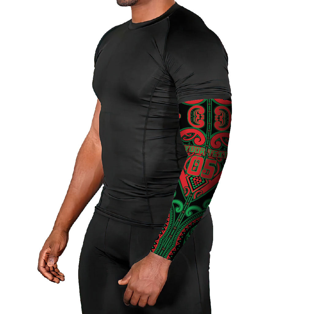 Custom Aotearoa Ngai Tuhoe Arm Sleeves Maori Tribal Pattern