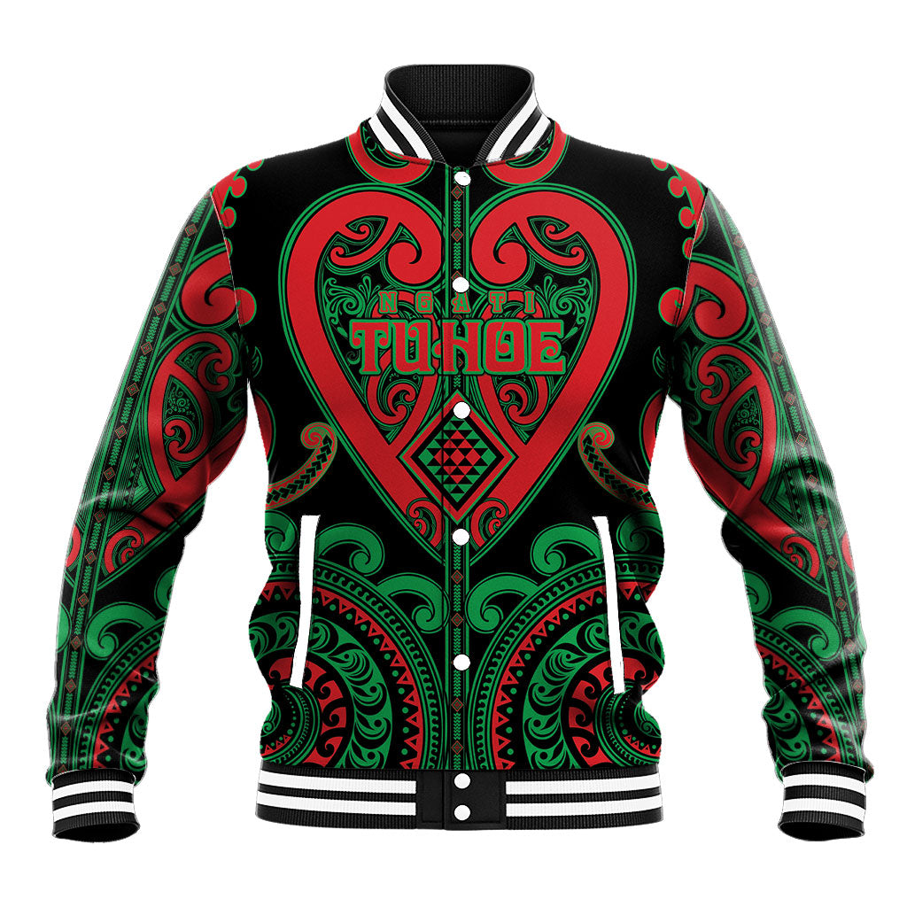 Custom Aotearoa Ngai Tuhoe Baseball Jacket Maori Tribal Pattern