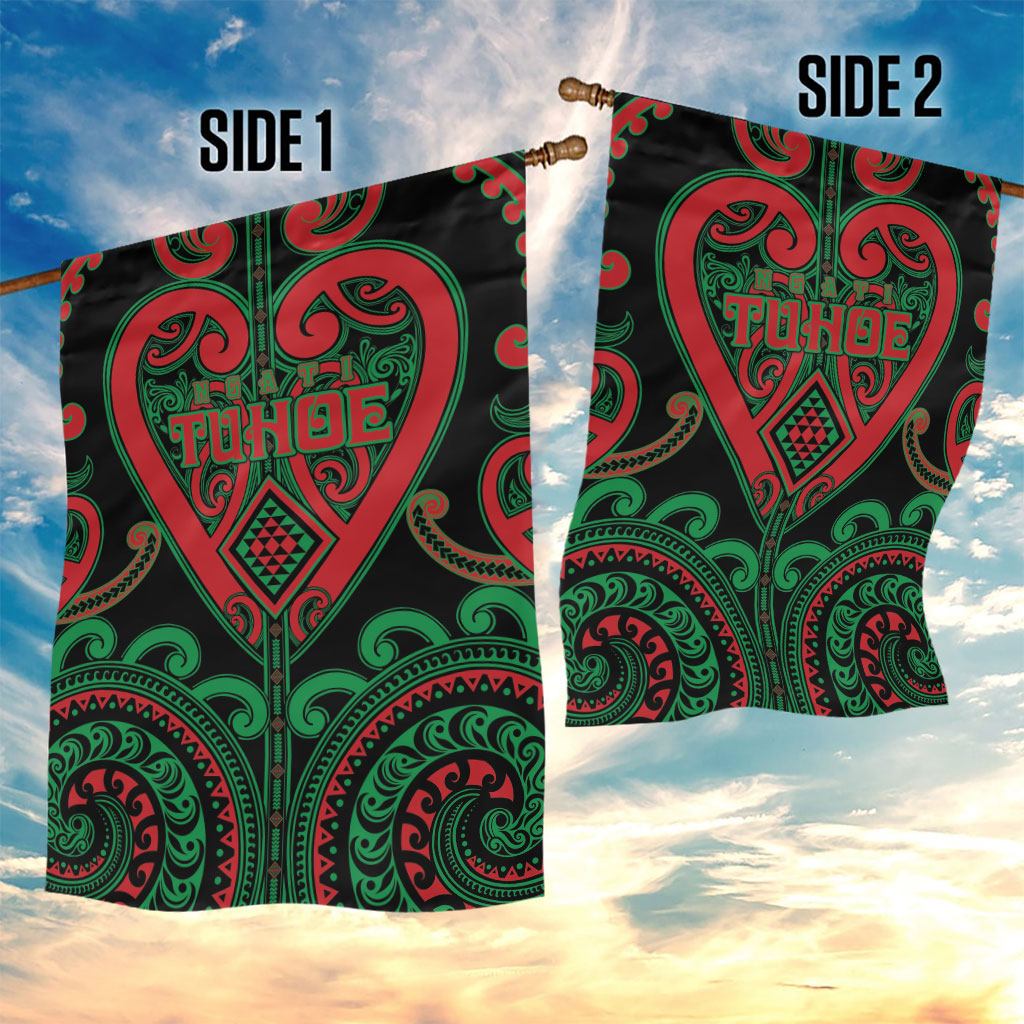 Aotearoa Ngai Tuhoe Garden Flag Maori Tribal Pattern