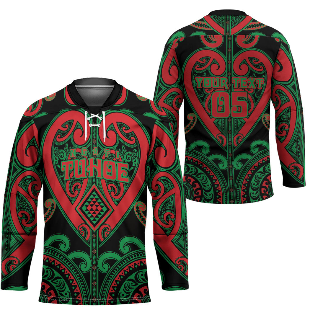 Custom Aotearoa Ngai Tuhoe Hockey Jersey Maori Tribal Pattern