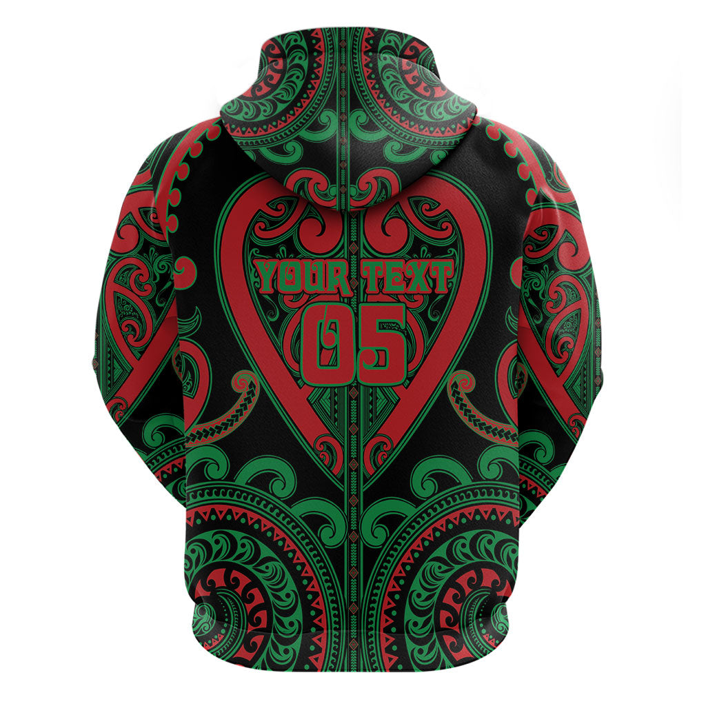 Custom Aotearoa Ngai Tuhoe Hoodie Maori Tribal Pattern