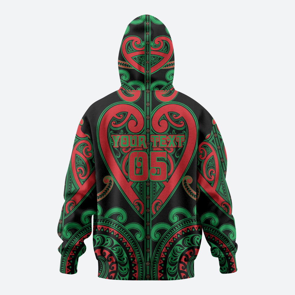 Custom Aotearoa Ngai Tuhoe Hoodie Maori Tribal Pattern