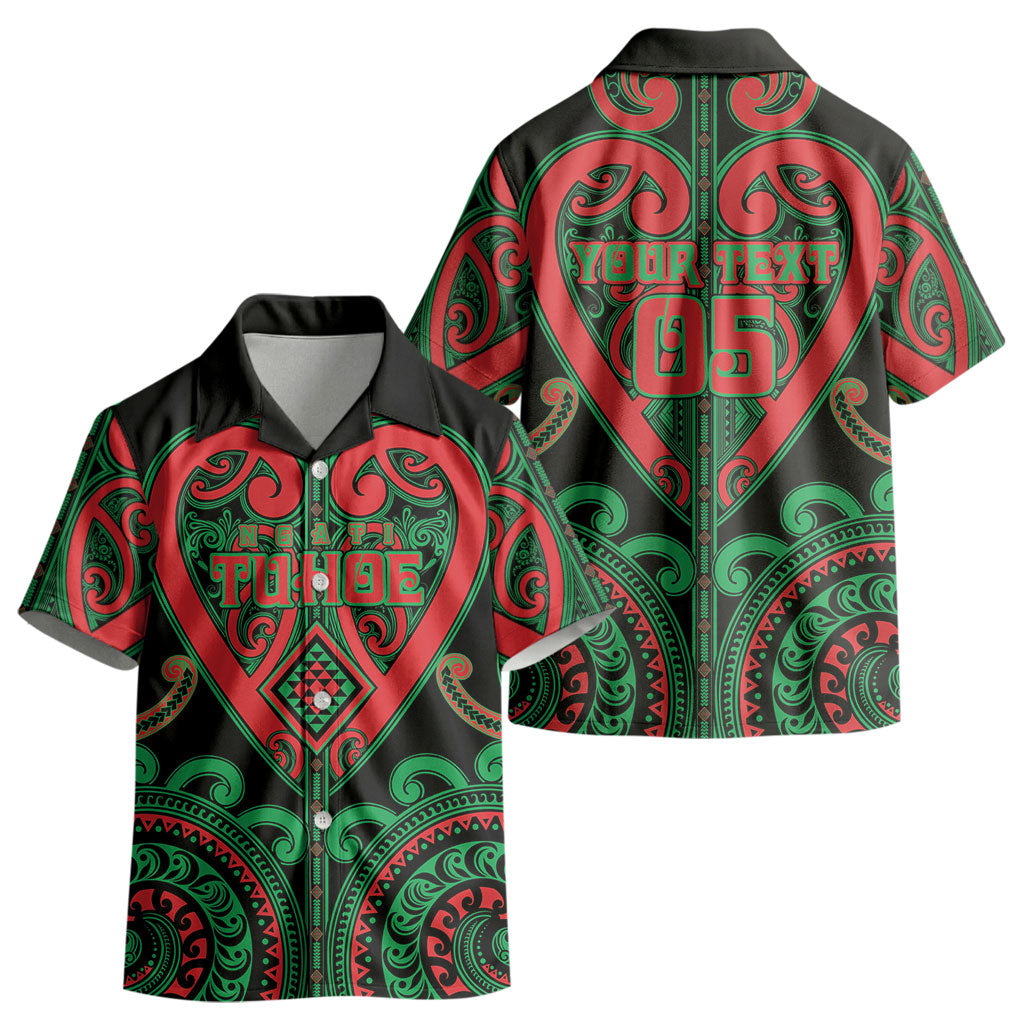 Custom Aotearoa Ngai Tuhoe Kid Hawaiian Shirt Maori Tribal Pattern