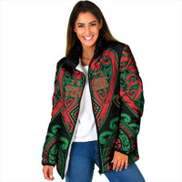 Custom Aotearoa Ngai Tuhoe Padded Jacket Maori Tribal Pattern
