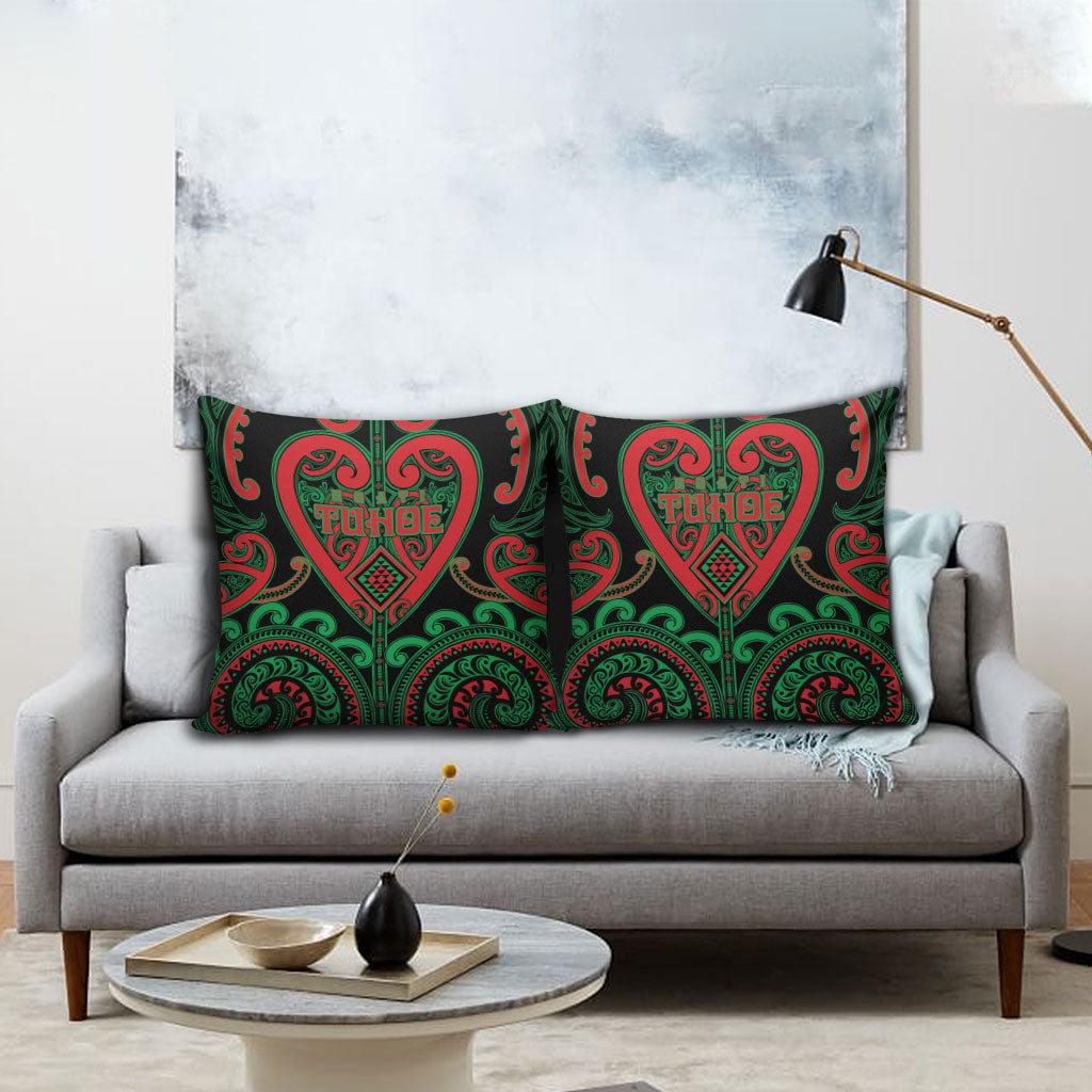 Aotearoa Ngai Tuhoe Pillow Cover Maori Tribal Pattern