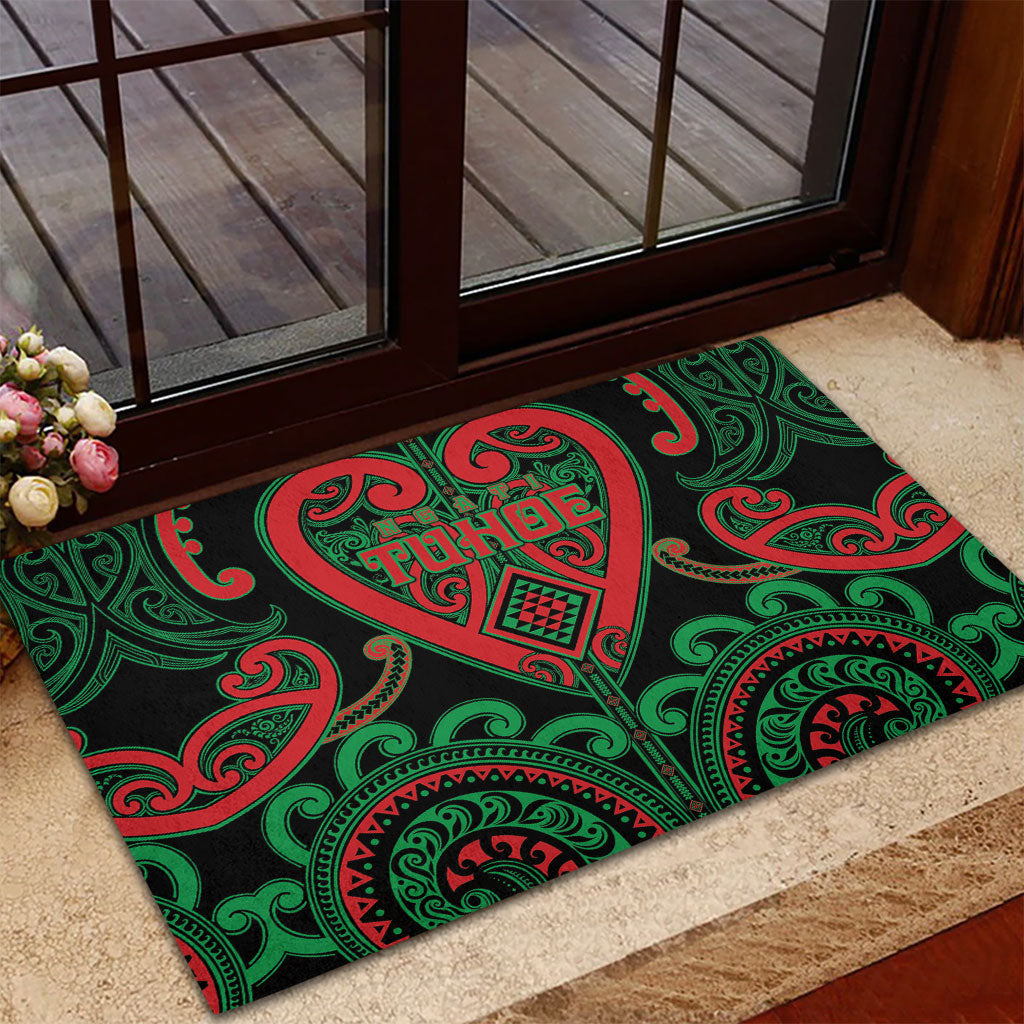 Aotearoa Ngai Tuhoe Rubber Doormat Maori Tribal Pattern