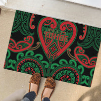 Aotearoa Ngai Tuhoe Rubber Doormat Maori Tribal Pattern