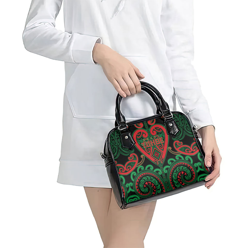 Aotearoa Ngai Tuhoe Shoulder Handbag Maori Tribal Pattern